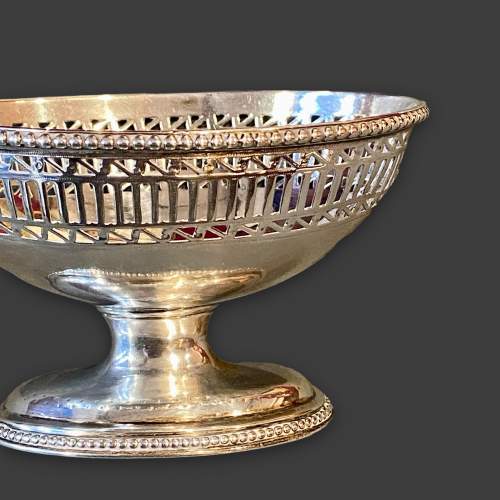 18th Century Silver Pedestal Dish image-4