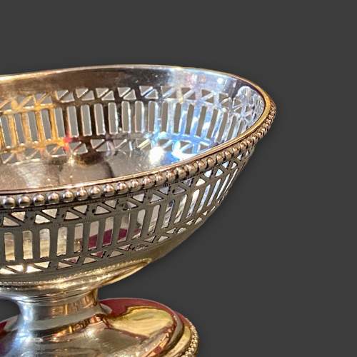 18th Century Silver Pedestal Dish image-5