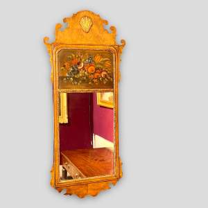 George I Style Walnut Wall Mirror