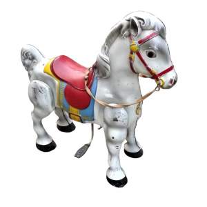 1950s Dapple Grey Mobo Childs Walking Horse by Sebel & Co