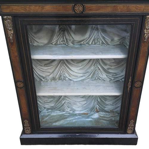 Antique Victorian Ebonised Pier Cabinet image-1