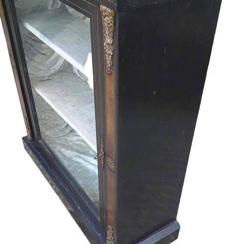 Antique Victorian Ebonised Pier Cabinet image-3