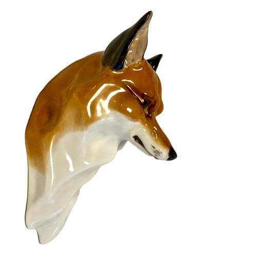 Royal Worcester Wall Plaque of a Fox image-3