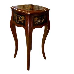 Marquetry Inlaid French Lamp Table