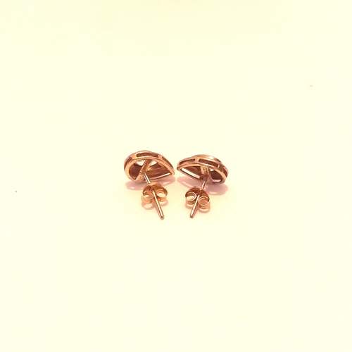 9ct Gold Topaz and Diamond Pear shape Stud Earrings image-3