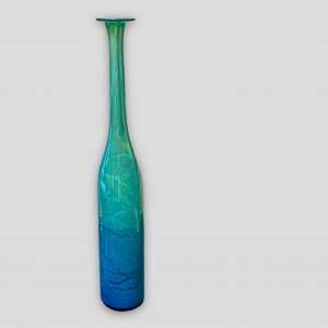 Tall Mdina Aqua Bottle Vase