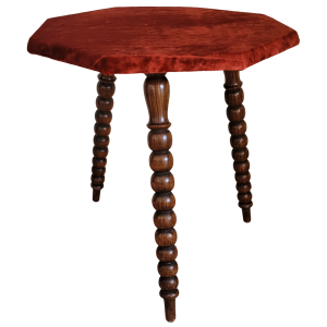 Antique Gypsy Table with Three Bobbin Legs