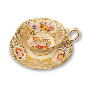19th Century Coalport Cup and Saucer