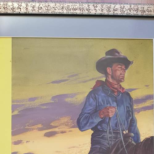 Original Gouache Illustration for a 1950s Pulp Fiction Western image-3
