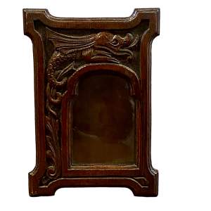 Antique Carved Oak Photograph Frame