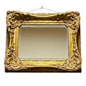 Heavy Gilded Framed Wall Mirror