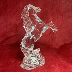 Waterford Crystal "Rearing Horse" Sculpture