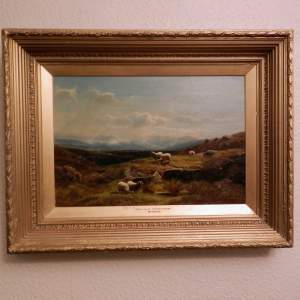 Oil on Canvas by William Davies - On the Moors