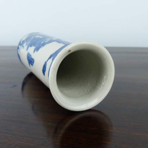 Chinese Porcelain Blue & White Vase - 19th Century image-4