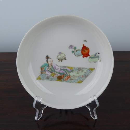 Chinese Porcelain Saucer Dish - Yongzheng Mark image-1
