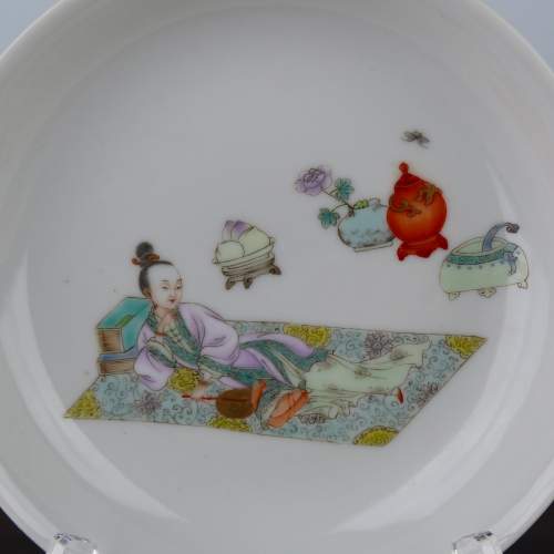 Chinese Porcelain Saucer Dish - Yongzheng Mark image-2