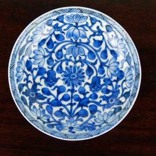18th Century Fine Chinese Porcelain Blue & White Dish image-2
