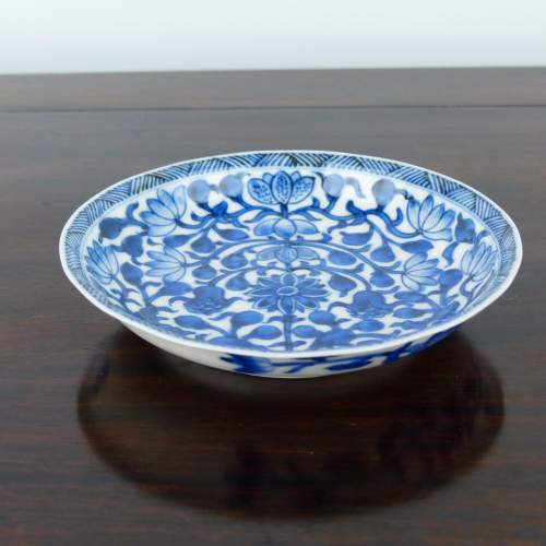 18th Century Fine Chinese Porcelain Blue & White Dish image-3
