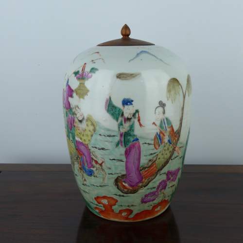 A 19th Century Chinese Porcelain Immortals Jar image-4