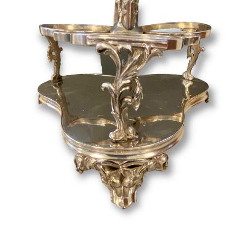 Victorian Silver Plated Bottle Stand image-3