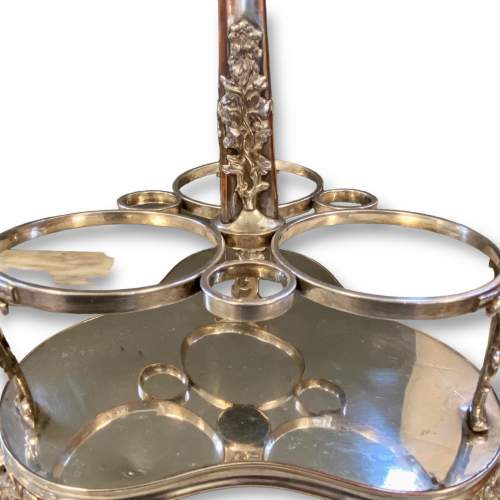 Victorian Silver Plated Bottle Stand image-6