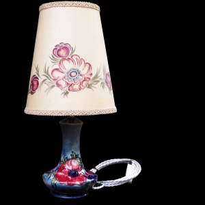 Moorcroft Pottery Anemone Pattern Table Lamp & Shade