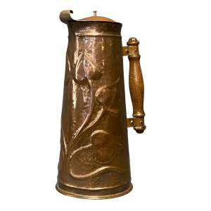 Arts & Crafts Copper Pitcher attributed to the Newton School