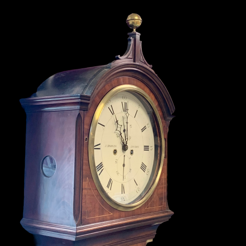 Round White Dial Longcase Clock by J. Hodges image-2