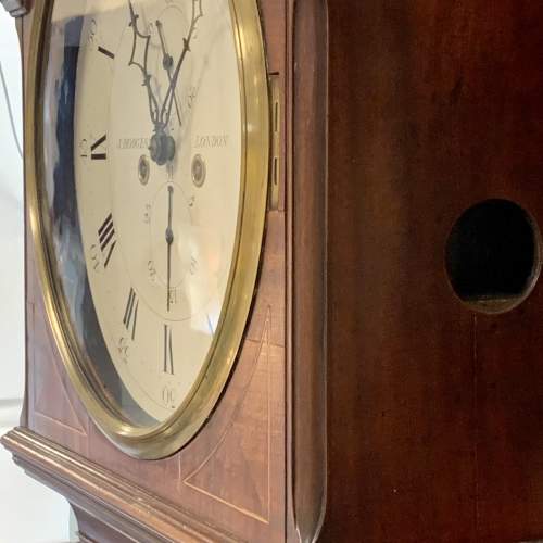 Round White Dial Longcase Clock by J. Hodges image-4
