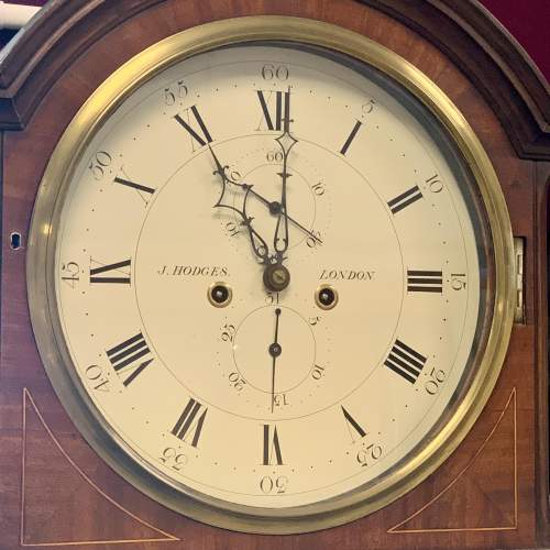 Round White Dial Longcase Clock by J. Hodges image-6