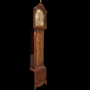Flame Mahogany Longcase Clock by F Haines of London