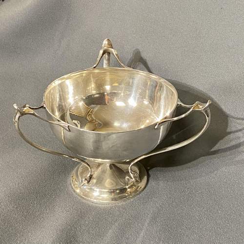 Solid Silver Art Nouveau Bowl image-1