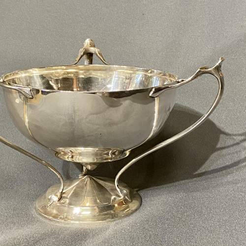 Solid Silver Art Nouveau Bowl image-4