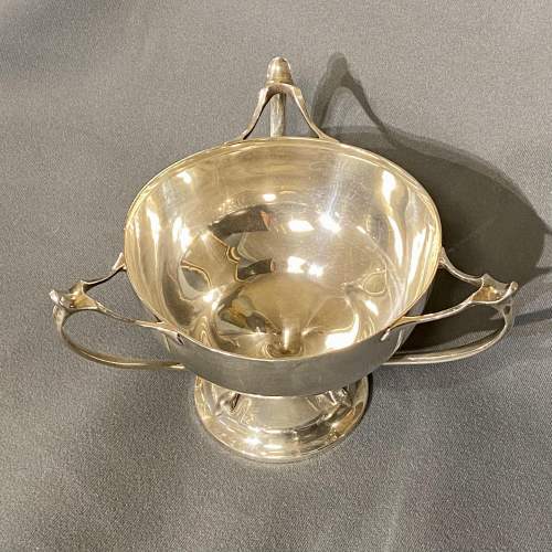 Solid Silver Art Nouveau Bowl image-2