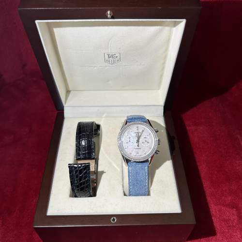 Tag Heuer Carrera Automatic Diamond set Chronograph Watch & Box image-1