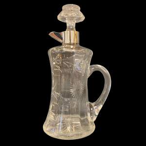 Silver Mounted Glass Claret Jug