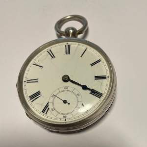 Waltham Patent Pinion Silver Pocket Watch