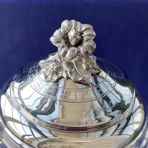 Silver Mounted Cut Glass Sugar Cannister by Jean-Francois Veyrat image-2