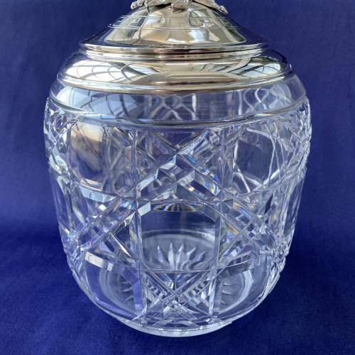Silver Mounted Cut Glass Sugar Cannister by Jean-Francois Veyrat image-4