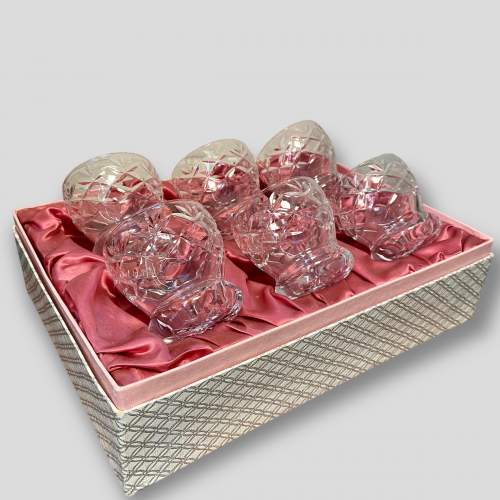 Boxed Set of Six Lead Crystal Glasses image-1