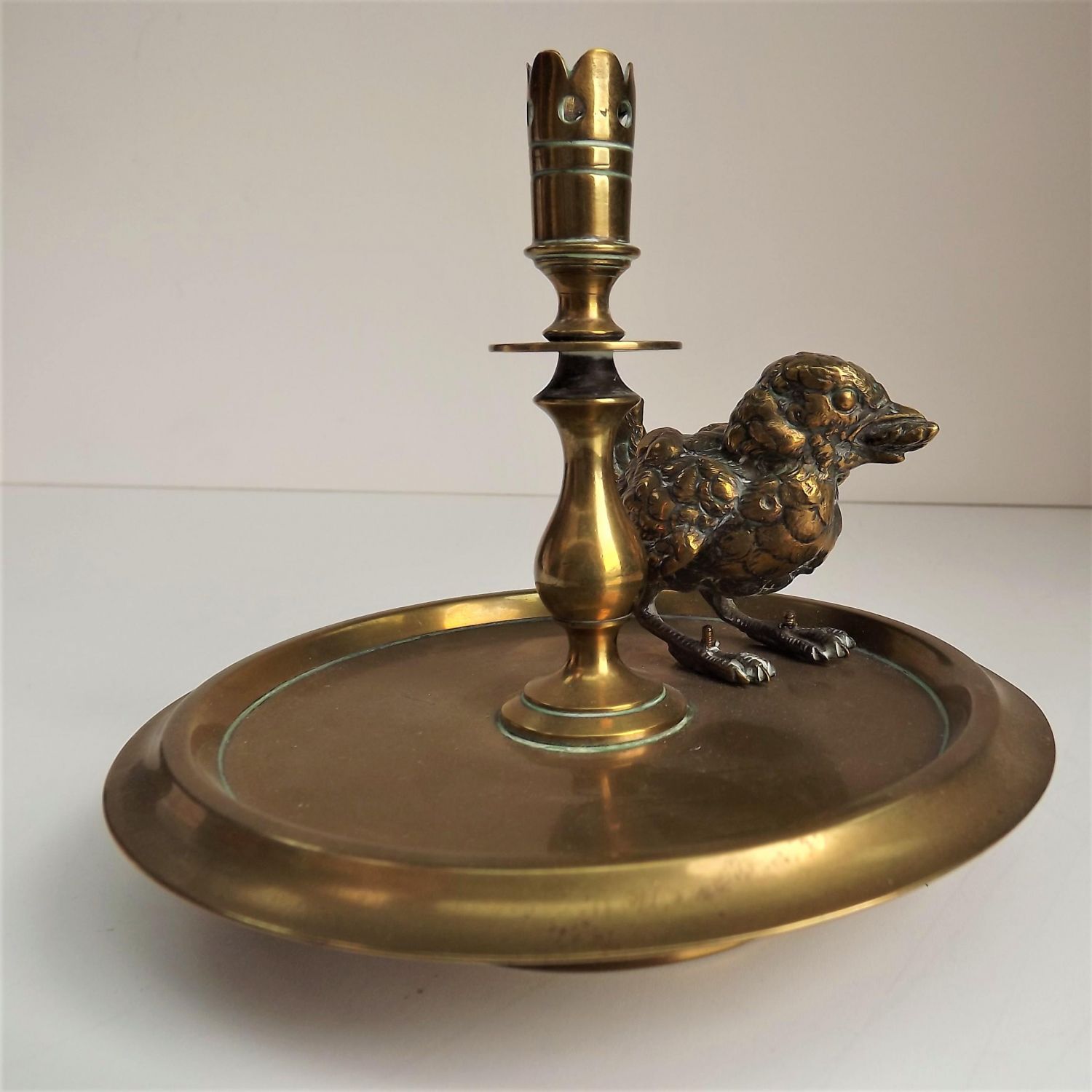 Edwardian Brass Bird Based & Etched Glass Specimen Flute Vase - Antique  Glass - Hemswell Antique Centres