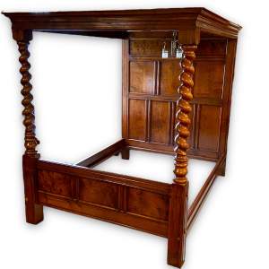 Solid Oak Handmade Four Poster Bed