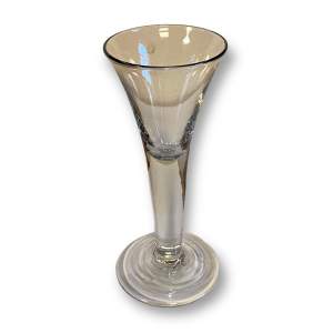 18th Century Drawn Trumpet Wine Glass