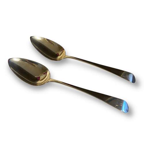 Pair of George III Silver Tablespoons image-1