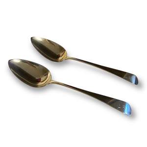 Pair of George III Silver Tablespoons