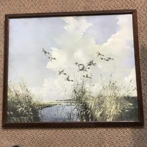 Vernon Ward Print "Shovellers Coming Inland"  Dated 1948