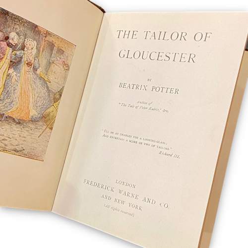 First Trade Edition of Beatrix Potter The Tailor of Gloucester image-4