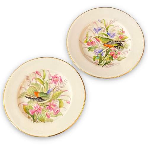 Pair of 19th Century John Hopewell Royal Worcester Plates image-1