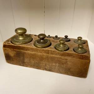 Set of French Brass Weights