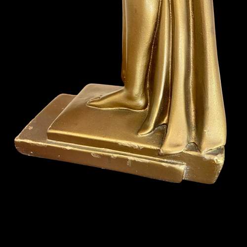 Art Deco Plaster Lamp by Guy Leonardi image-2